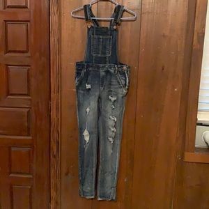 Dollhouse skinny overalls sz 7 x 29” like new